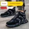 New 2023 Splice Design Men Safety Shoes Lightweight Indestructible Work Sneakers Anti-smash Steel Toe Protective Safety Boots - Image 5