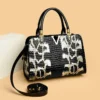 Fashion Luxury Designer Leather Shoulder Bag Fenale Crossbody Bags for Women Casual New Handbag Snakeskin Boston Ladies Totes - Image 4