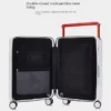 Suitcase Wide Lever Carrying Case Front Opening Computer Layer with Cup Holder USB Port Zipper Silent Swivel Wheel Luggage - Image 5