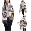 Taylor Retro Eras Tour Swift Y2K Tour Scarf for Women Warm Winter Shawl Wrap Music Concert Large Scarves with Tassel Daily Wear - Image 2