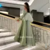 Cindy Eid Al-fitr Evening Gown Banquet Dress Party Evening Elegant Luxury Celebrity Green Mesh Bridesmaid Dress Woman Line A