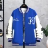 Men's Letter Printed Loose Baseball Jacket Fashion Embroidered Y2K Street Hip-hop Retro Uniform Suit Coat - Image 2