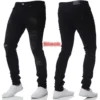 2023 White Embroidery Skinny Ripped Jeans Men Cotton Stretchy Slim Fit Hip Hop Denim Pants Casual Jeans for Men Jogging Trousers - Image 5