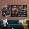 Graffiti Street Art Drawing Skull Recorder RadioPosters Canvas Painting Abstract Aesthetic Wall Art for Living Room Home Decor - Image 2