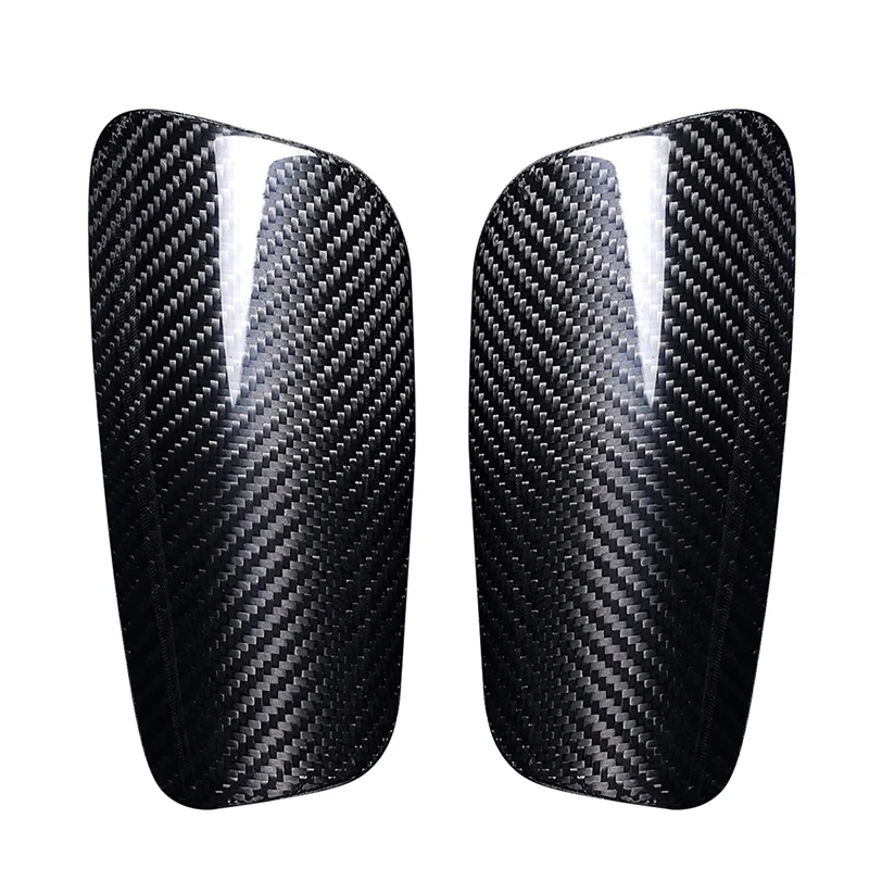 Carbon Fiber Soccer Shin Guards With Carry Case Breathable Professional Hard Shin Pad For Kid, Youth, Adult