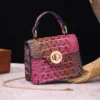 Crocodile Pattern Handbags New Fashion Crossbody Messenger Bag Shoulder Bag Simple and Small Square Bags for Women 2024 sac - Image 4
