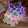 Glow Headband LED Light Hairband LED Headpiece Light Up Flowers Wreath Headdress Luminous Headbands Glow Party Hair Accessories - Image 2