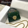 2024 New colours Classic styles Ladies' Evening Clutch Cowhide Crocodile Gold Shoulder bag Chain Flap design SIZE 19x4.5x13cm - Image 2