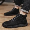 Men's Casual Boots Outdoor Leather Platform Hking Boots for Men High Quality Winter Comfortable Ankle Boots Designer Mens Shoes - Image 4