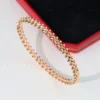 925 Sterling Silver Hot Selling Classic Rivet Bracelet For Women's Couples Fashion Luxury Brand Jewelry Personality Party Gift - Image 3