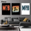 MTB Bicycle Metal Logo Riding Bicycle Poster Home Decoration Wall Art Painting Living Room Room Decoration Canvas Painting - Image 2