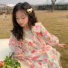 2023 Summer Kids Dresses for Girls Pure Color All-match Lace Girls Short-sleeved Dress Baby Princess Dress Girls Clothes - Image 2