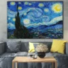 Van Gogh Starry Night Famous Canvas Painting Abstract Comic Graffiti Poster And Print Vintage Nordic Wall Art Room Home Decor - Image 2