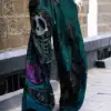 Summer Female Street Loose New Wide-leg Lace-up Casual Trousers Women Skull Print Cargo Pants Dark Rock Style Fashion