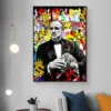 Graffiti Pop Artwork Famous Portrait Canvas Painting Posters Street Wall Art Picture for Living Room Home Decoration - Image 3