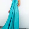 Elegant Women Solid Maxi Beach Dress Sexy Halter Neck Backless Lady Party Dress 2022 Summer Sleeveless Loose Long Dress Vestidos