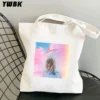 Taylor Singer Swift Tote Bags for Women Polyester/cotton Shopping Bag Resuable Eco Aesthetic Shoulder Bag Sac De Luxe Femme - Image 2