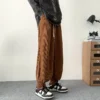 LAPPSTER Y2k Streetwear Corduroy Wide Leg Harem Pants New In Pants Japanese Sweatpants Korean Fashions Straight Joggers Pants - Image 2