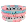 Handmade Smile Taylor The Swift Bohemian Shinning Bead Bracelet For Women Soft Clay Color Summer Party Fans Friend Gift - Image 5