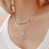 Taylor the Swift Snake Necklace Stainless Steel "Reputation" Music Album Double Pendant Chokers the Eras Tour Jewelry Gifts - Image 2