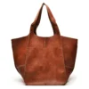 Women Vintage Weekender Soft Leather Oversized Shoulder Bag Large Tote Handbags Fashion Portable Outdoor Travel Bags 2024 - Image 4
