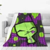 Happy Gir From Invader Zim Fanart Blanket Soft Warm Travel Portable Blanket Invader Zim Fan Art Gir Happy Dance - Image 2