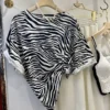 T-shirts Women Half Sleeve Zebra Korean Style Aesthetics Design Fashion Tops All-match Hip Hop Loose Chic Casual Cool Harajuku - Image 3