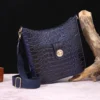 Women's Crocodile Pattern Boston Bags Top-leather Crossbody Handbags Fashion Alligator Leather Shoulder Bags for Women Satchel - Image 3