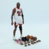 New Original Mafex Basketball Star Mj Michael Jordan Bulls Real Clothes No. 23 Action Figures Collection Model Doll Toys - Image 2
