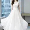 White Chiffon Women Wedding Long Dress Mesh Summer Bridesmaid Midi Dresses For Party Red Elegant Casual Fashion Beach Prom 2023
