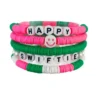 Handmade Smile Taylor The Swift Bohemian Shinning Bead Bracelet For Women Soft Clay Color Summer Party Fans Friend Gift - Image 3