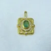 Exquisite And Elegant Emerald Pendant - Premium Quality Fine Silver 925 Jewelry - Image 2