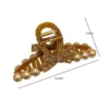 2024 Fashion Korean Edition New Pearl Crystal Bow Horse Tail Claw Clip Girl Hair Accessories - Image 4