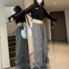 Fashion Sweatpants Streetwear Casual Folds Joggers for Women 2023 New Bottoms Harajuku Korean Pantalon Femme Hip-hop Trousers - Image 5