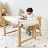 Solid Wood Children's Furniture Adjustable Kids Table and Chair Set Kindergarten Game Toys Table Room Study Desk New Style 2023 - Image 3