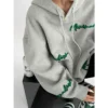 Y2k Streetwear Oversized Hoodies Women Plus Fleece Thick Embroidery Sweatshirts Harajuku Hip Hop Korean Loose Casual Pullovers - Image 6