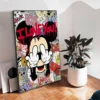 Disney Luxury Art Mickey Mouse And Donald Duck Fashion Graffiti Wall Art Poster Painting On Canvas Prints Banksy Decor Pictures - Image 2