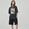 Skull Creative Design Printed T Shirt For Unisex , Retro Washed Hip Hop T-shirts Streetwear, 100% Cotton Taylors Tops Tees Swift - Image 3