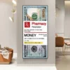 HD Print Pharmacy Money Home Decor Paintings Pop Art Canvas Inspirational Poster Wall Picture For Living Room Decoration Cuadros - Image 3