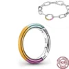 New Hot 925 Silver Exquisite Love Heart ME Free Connector Pendant Logo Accessories For Original Women's ME Bracelet Necklace - Image 5