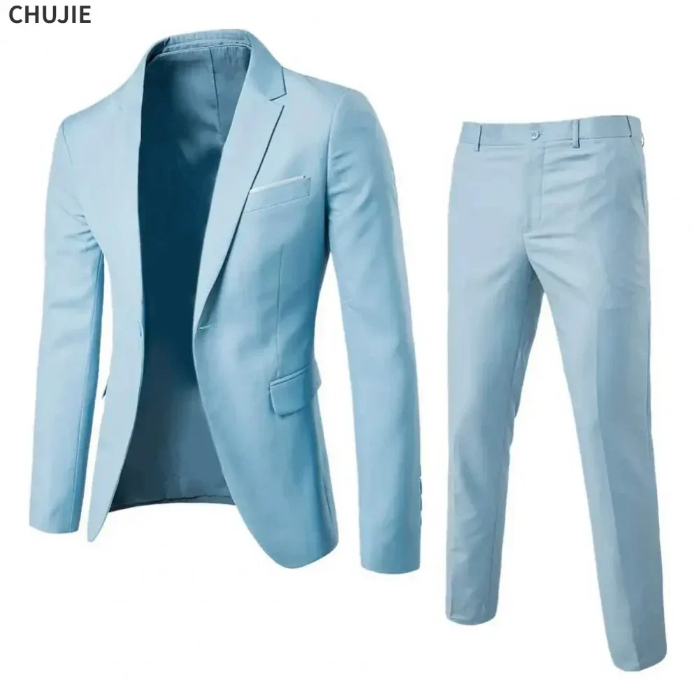 Men Suits For Business Wedding Blazers 2 Pieces 3 Sets Elegant Full Vest Pants Coats 2023 Formal Jackets Luxury Free Shipping