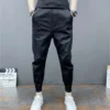 Spring Summer Men's Casual Pants Joggers Ankle Elastic Waist Drawstring Streetwear HipHop White Black Harem Pants Man Trousers - Image 6