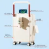 New Design Wide Handle Travel Suitcase Carry-On Luggage Trolley Case With Cup Holder USB Charging 20 Inch Cabin Rolling luggage - Image 6