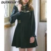 Rojita Lolita Style Vintage Dress Gir Casual Short Dress Mine Mass-Produced Waist Slimming New Spring Autumn Dress For Women - Image 2