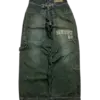 Streetwear JNCO Jeans Y2K Hip Hop Letter Embroidered Classic Retro Baggy Jeans Pants Mens Womens High Waist Wide Leg Trousers