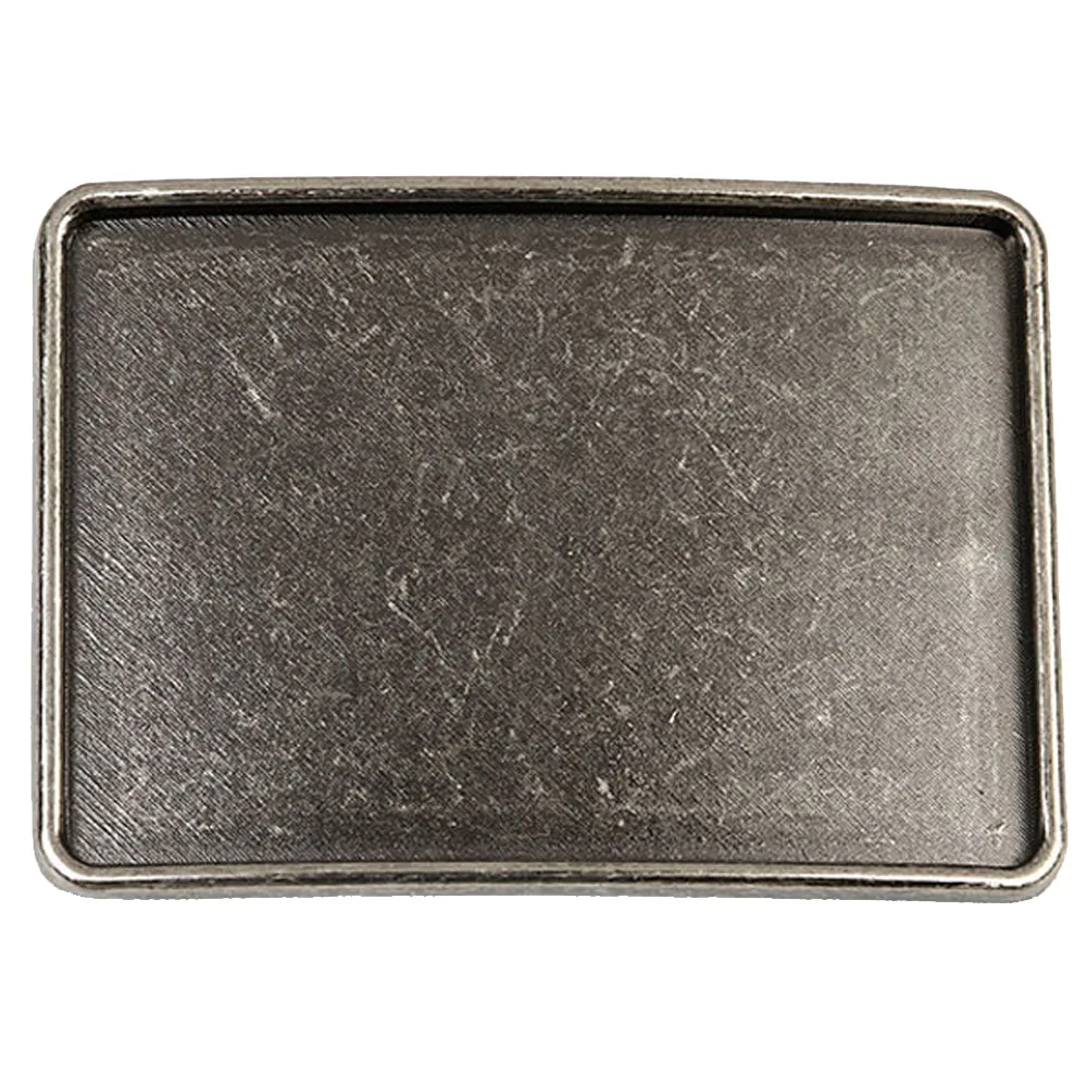 Vintage Rectangle Blank Belt Buckles for Men Add Your Own Design Custom DIY Evillas Para Cinturon Hombre