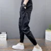 Spring Summer Men's Casual Pants Joggers Ankle Elastic Waist Drawstring Streetwear HipHop White Black Harem Pants Man Trousers - Image 5