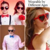 12-120 Pcs Heart Sunglasses for Bachelorette Wedding Party Favor Neon Colors Heart Retro Style Glasses Taylor Swift Party Supply - Image 4