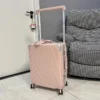 High-end fashion aluminum frame luggage export Japan super quiet universal wheel travel box 20 "men's and women's pull rod box - Image 5