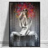 Banksy Graffiti Wall Personal Color Art Character Abstract CanvasPainting Poster Print Picture Living Room or Bedroom Wall Decor - Image 2